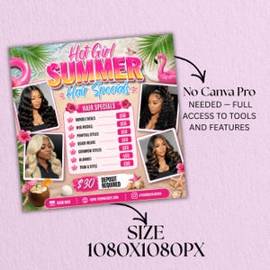summer booking flyer Canva, braids flyer template editable, knotless braids booking flyer, beauty salon flyer Canva, summer sale beauty flyer, editable hair flyer template, beauty business marketing Canva, hairstylist promo flyer, social media beauty flyer, instant download Canva template, braids booking flyer digital download