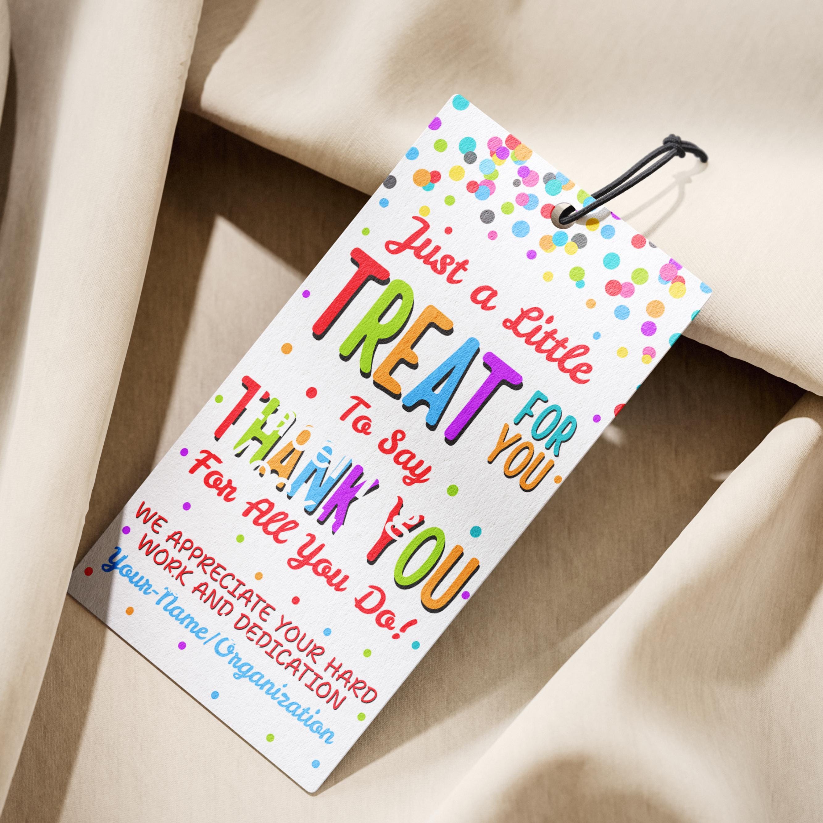 Thank You for All You Do Gift Tag Template, Printable Treat for You ...