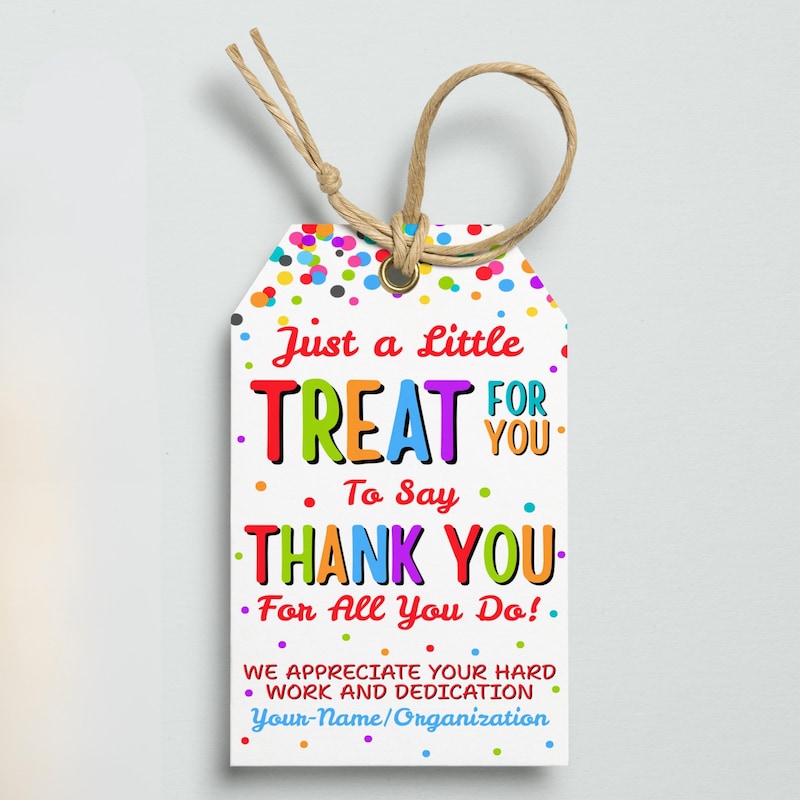 Thank You Tags From Pto - Etsy