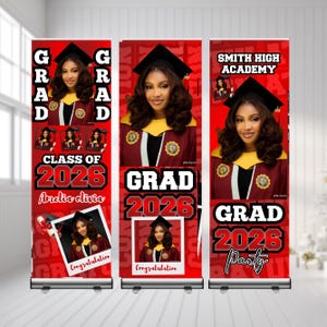etsy digital download, graduation banner template, class of 2026 banner Canva, editable graduation banner bundle, grad party banner template, senior celebration banner design, custom photo graduation banner, Canva editable banner templates, graduation party decorations, yard sign banner graduation, instant download Canva bundle, printable graduation decor, graduation backdrop banner, DIY graduation banner Canva, modern graduation party decor, personalized graduation banner, grad banner template.