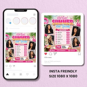 summer booking flyer Canva, braids flyer template editable, knotless braids booking flyer, beauty salon flyer Canva, summer sale beauty flyer, editable hair flyer template, beauty business marketing Canva, hairstylist promo flyer, social media beauty flyer, instant download Canva template, braids booking flyer digital download