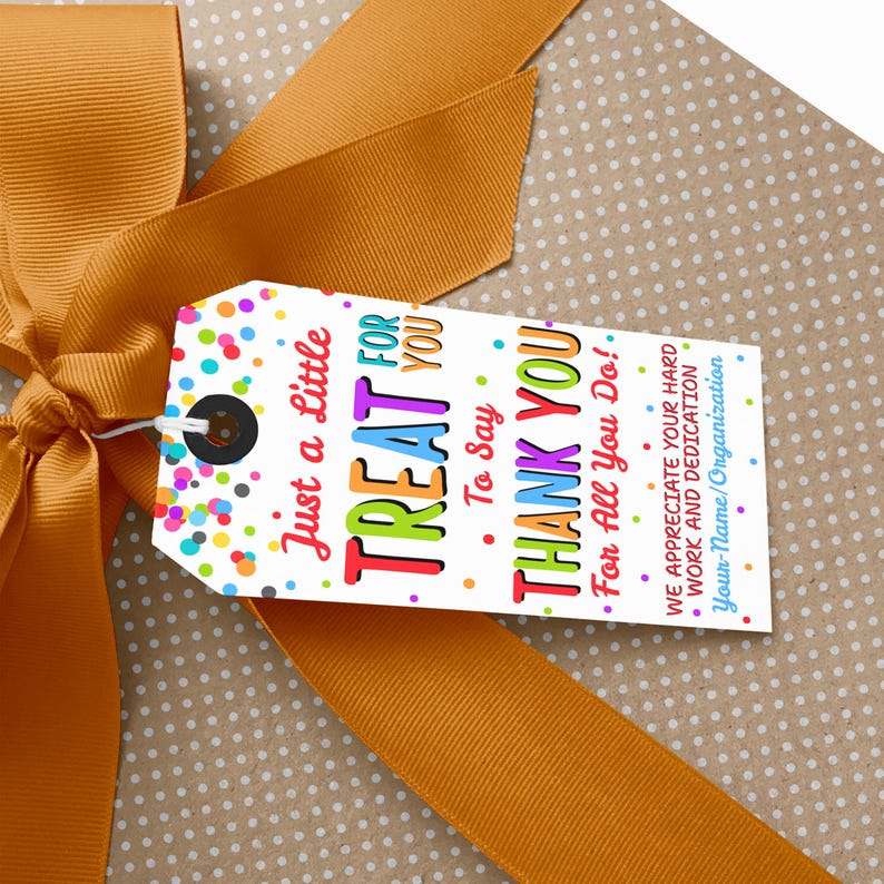 Thank You for All You Do Gift Tag Template, Printable Treat for You ...