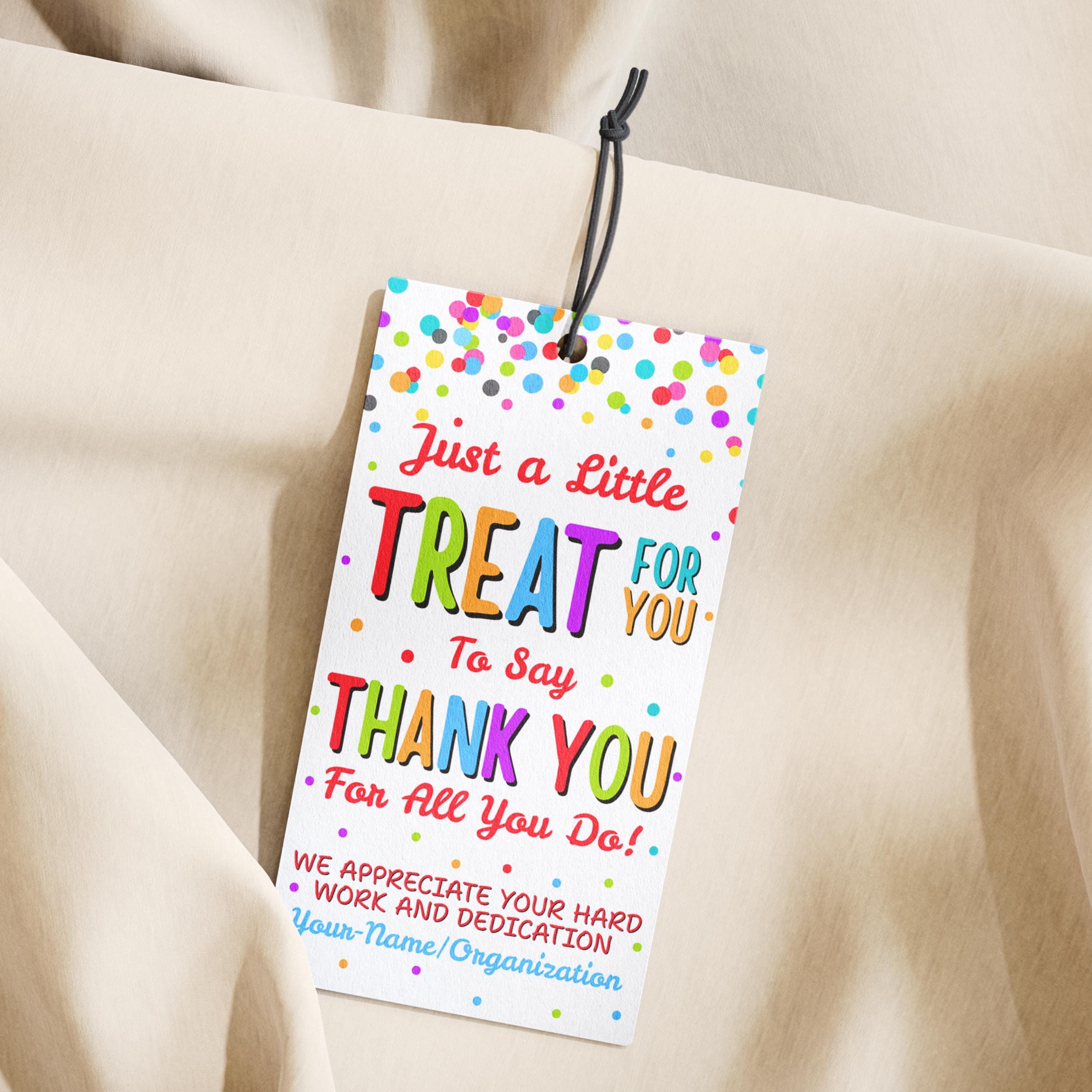 Thank You for All You Do Gift Tag Template, Printable Treat for You ...