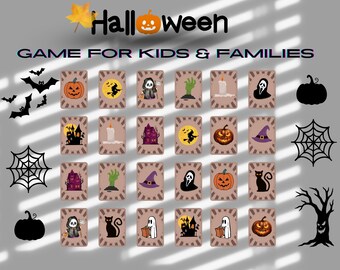 Halloween Memory Matching Cards | Fun Halloween Game For Kids and Families (Digital Download)