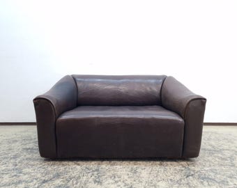 De Sede ds 47 Zweisitzer Designersofa Echtledersofa Couch Vintage Funktion #0511