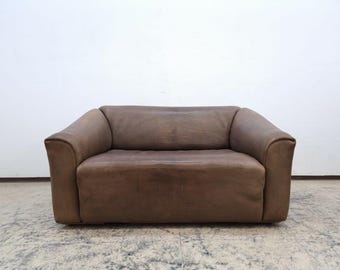 De sede ds 47 Zweisitzer in braun desede Designersofa Echtledersofa Couch #0018