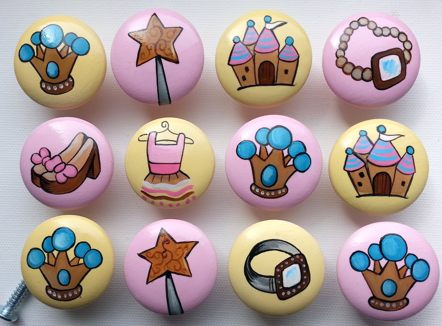 Girly Princess Drawer Pulls / Dresser Knobs / Closet Handles / Etsy
