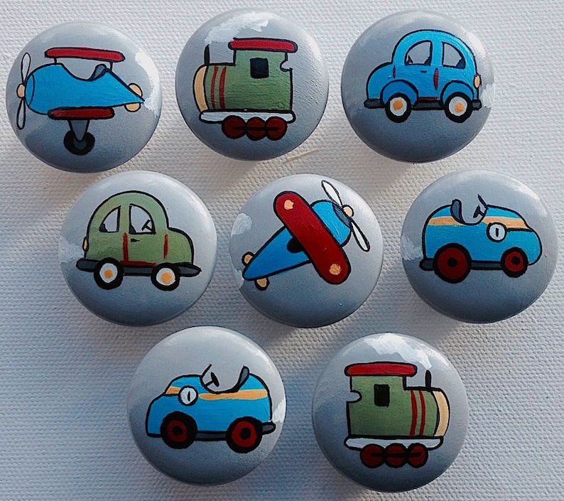 Vintage Vehicles Drawer Pulls Drawer Knobs / Baby Boy Nursery Etsy
