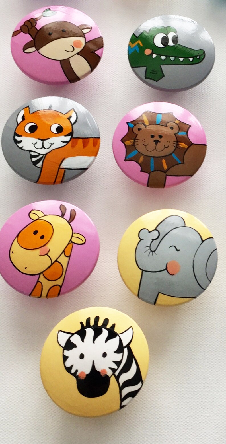 Jungle Drawer Knobs large / Dresser Knobs /baby Girl Nursery Etsy