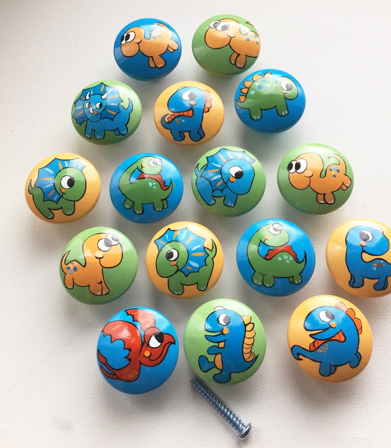 Dinosaur Drawer Pulls LARGE / Dresser Knobs and Pulls Hand Etsy