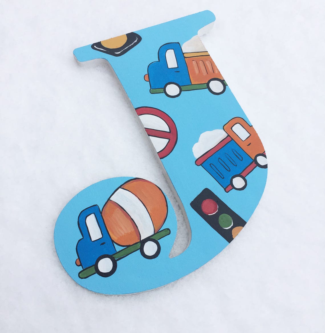 Large Wall Letters Construction Wooden Letters / Nursery Wall Etsy