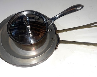 3-piece copper set with brass handles