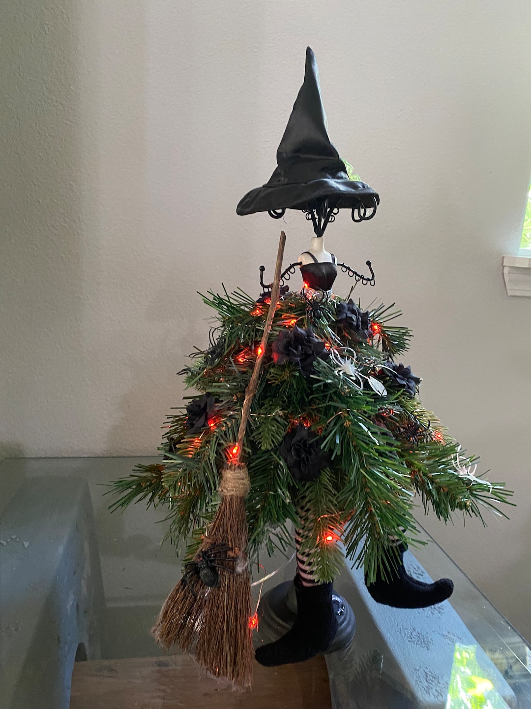Halloween Witch Dress Form Decoration Etsy