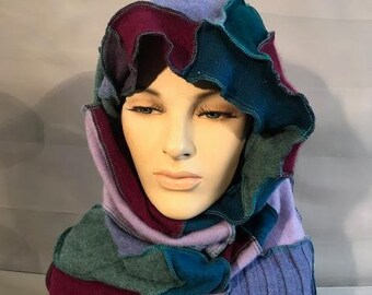 pure cashmere cowl and hoodie