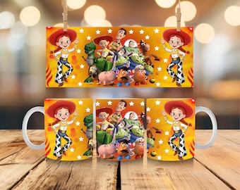 Taza de Toy Story de 11 oz / Taza de café personalizada / Regalo de sublimación hecho a mano / Vasos con diseño personalizado
