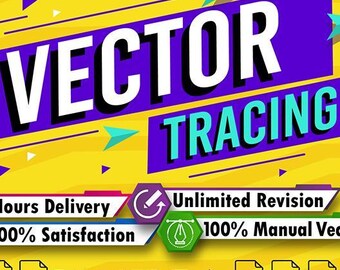 Custom Vector Tracing & Logo Conversion to (svg, ai, eps, pdf, png)