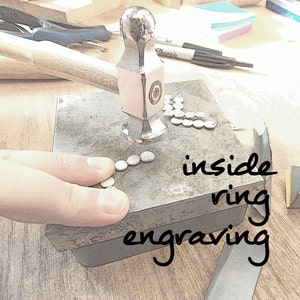 Inside Ring Engraving:  ring engraving, engraving, custom ring engraving, personalized ring, personalized jewelry, inside ring engraving