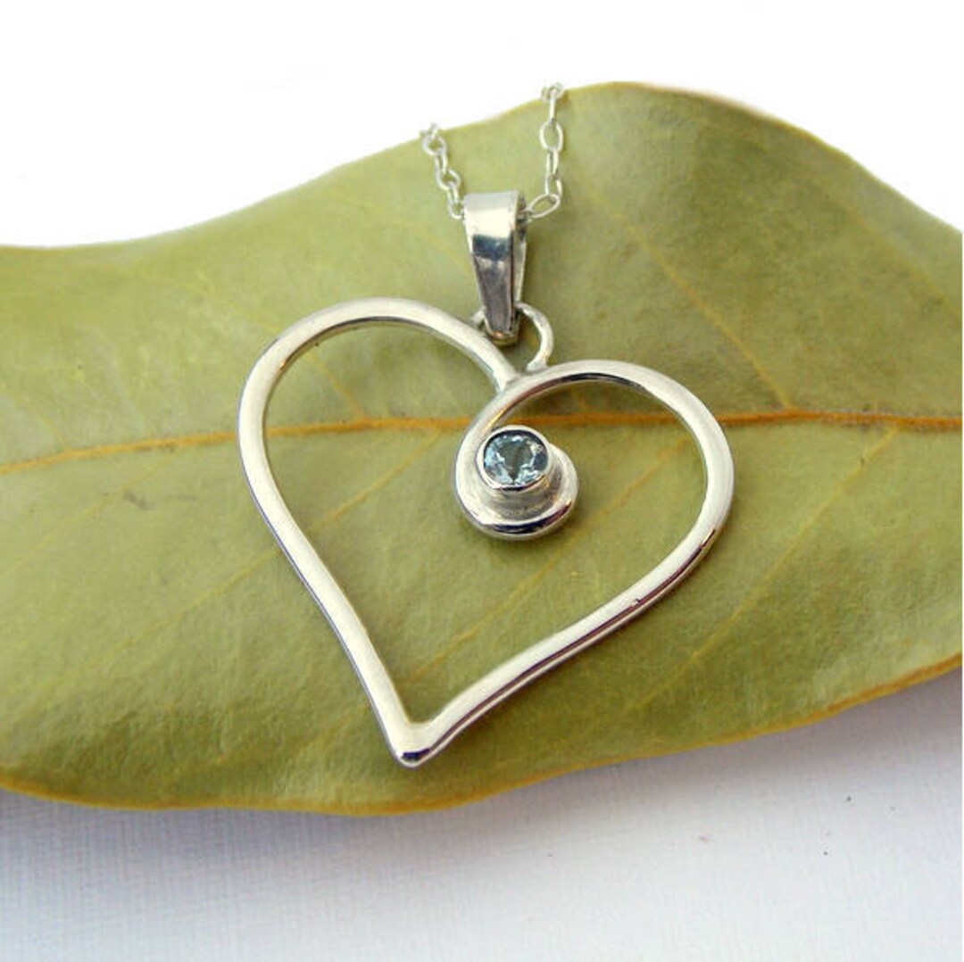 Heart Necklace: 'always in My Heart', Sterling Silver Necklace ...