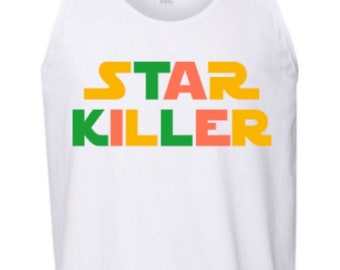 STARKILLER Unisex Tank in White Made in USA by So Effing Cute