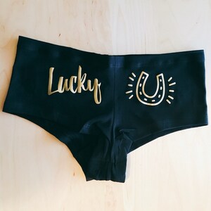 Lucky U horseshoe Undies by so Effing Cute, Underwear Made in