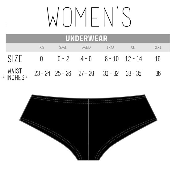 so underwear size chart