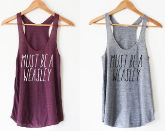 Must Be Women's Racerback Tank by So Effing Cute - Made in USA - Inspired by HP