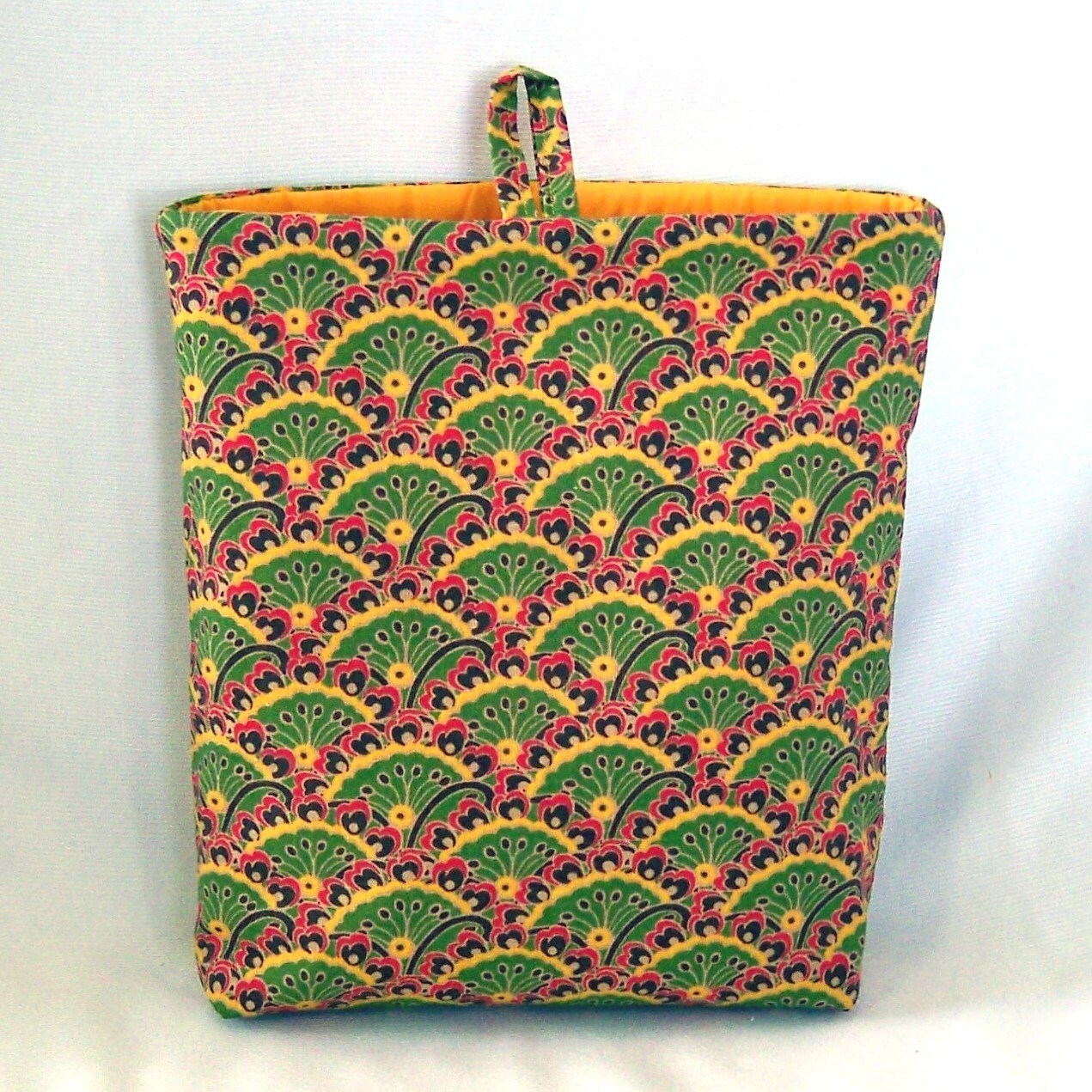 Green Cosmetic Bag, Makeup Bag, Clutch Purse, Fabric Bag, Purse