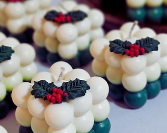 Bubble Candles, Christmas Themed