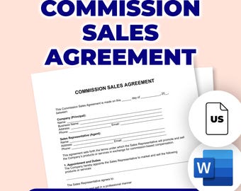 Commission Sales Agreement | Printable File For Microsoft Word