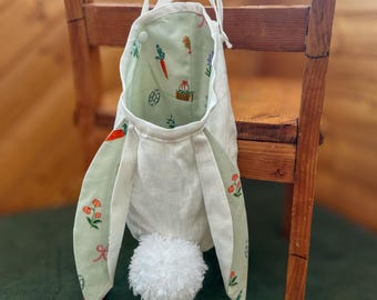 Lapin de Pâques suspendu/poubelle/nacelle/support de chaise | Nouveau style | Exclusivement sur Etsy