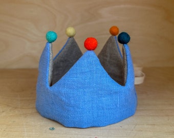 Linen Play Crown/Birthday Crown