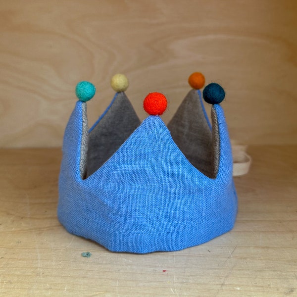 Linen Play Crown/Birthday Crown