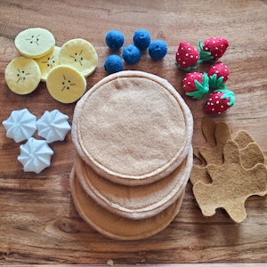 Wool Blend Felt Pancake Breakfast Set