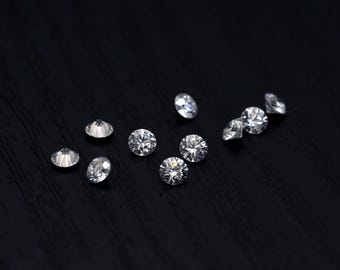Diamantes cultivados en laboratorio: diamantes sueltos calibrados para joyería fina, color D-F, claridad VS1, 1,1-2,9 mm