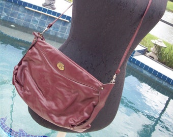 Vintage Original Burgundy Color Handbag/Purse by Etienne Aigner