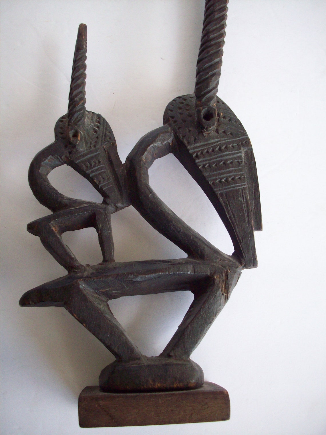 Vintage Set of Carved African Animal Antelope / Gazelle / Ibex Etsy