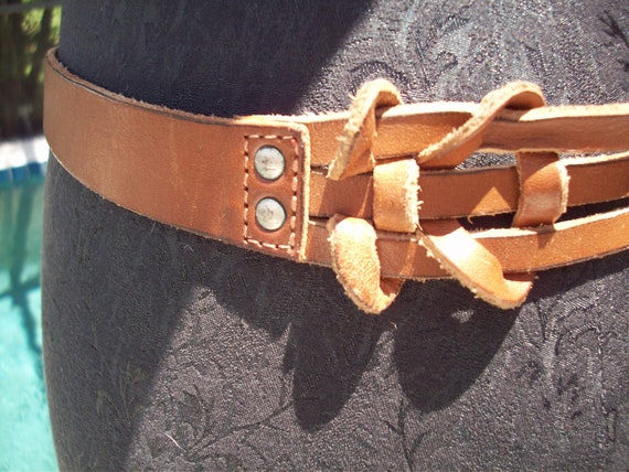 Vintage Leather Belt - image 4