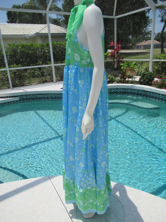 Vintage Long Spring Maxi Dress - image 8