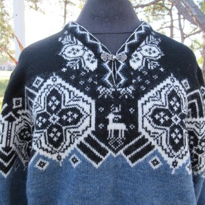 Lovely Vintage 100% Wool Sweater by John Rich and Bros. Woolrich image 1