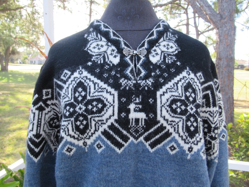 Lovely Vintage 100% Wool Sweater by John Rich and Bros. Woolrich image 1