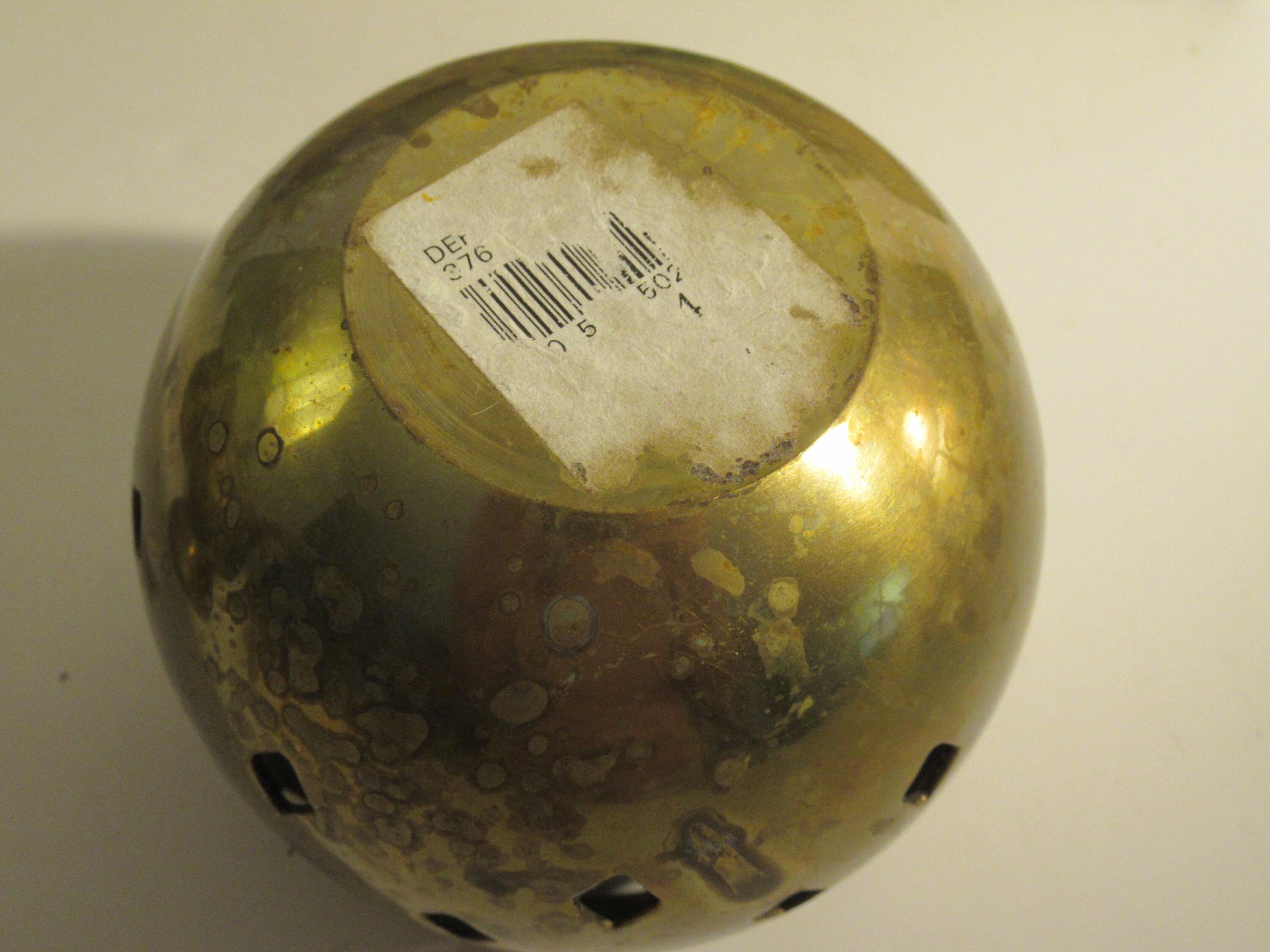 Vintage Round Brass Roly Poly Star, Diamond and Clover Candle Holders ...