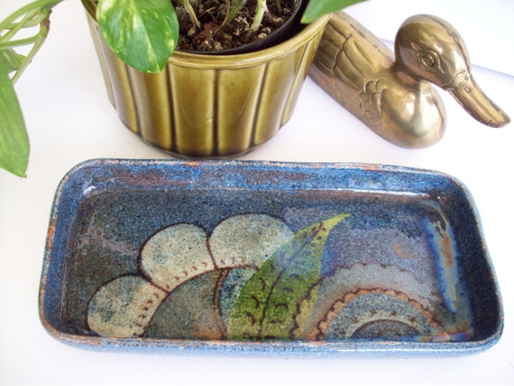 Vintage Glazed Trinket / Key /Coin Holder /Dish, D