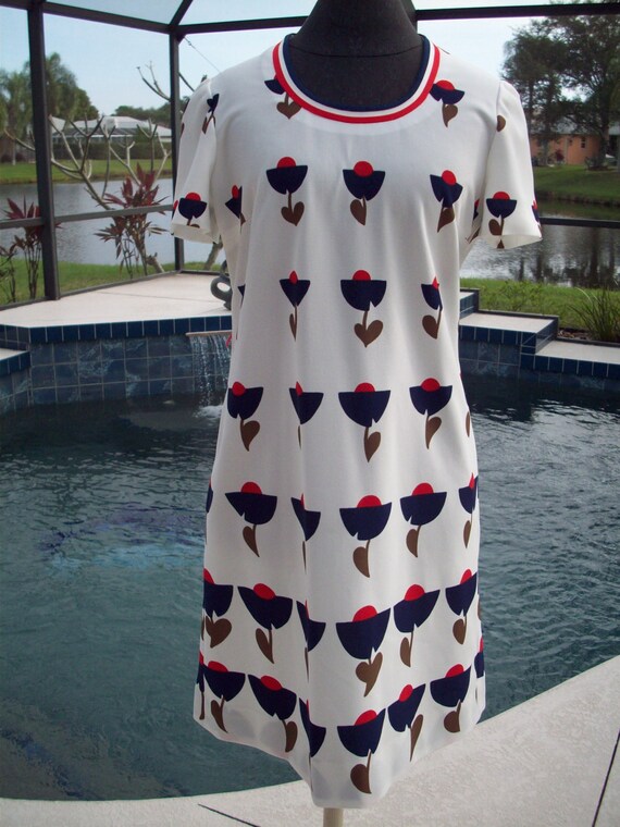 A L'aiglon Original Vintge Flower Dress, S