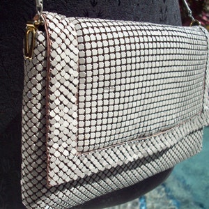 Vintage Taupe Color Metal Mesh Handbag/Clutch image 2