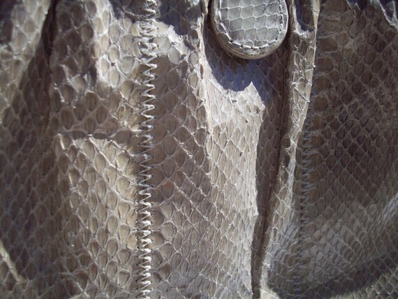 Tan Snake Skin Purse/Clutch by Clemente - image 2