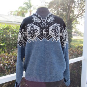 Lovely Vintage 100% Wool Sweater by John Rich and Bros. Woolrich image 3