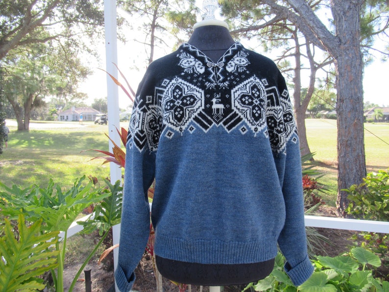 Lovely Vintage 100% Wool Sweater by John Rich and Bros. Woolrich image 2