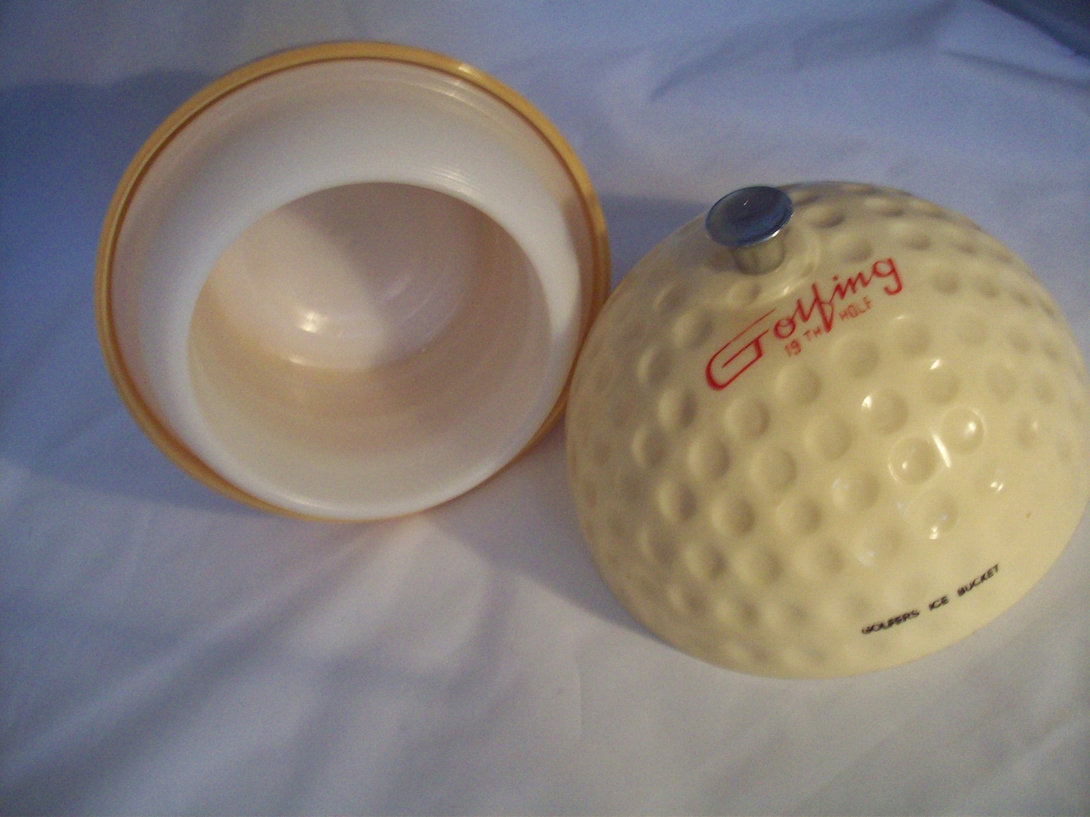 Vintage 19th Hole Golfing Golf Ball Ice Bucket Etsy