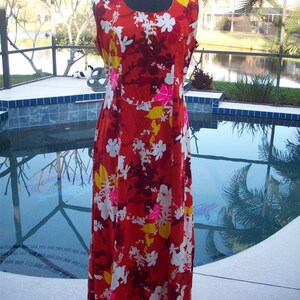 Vintage Hawaiian Maxi Dress by Hukilau Fashions, Honolulu - Etsy