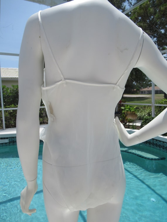 Vintage White Sheer, Sequined Victoria Secret Bod… - image 6